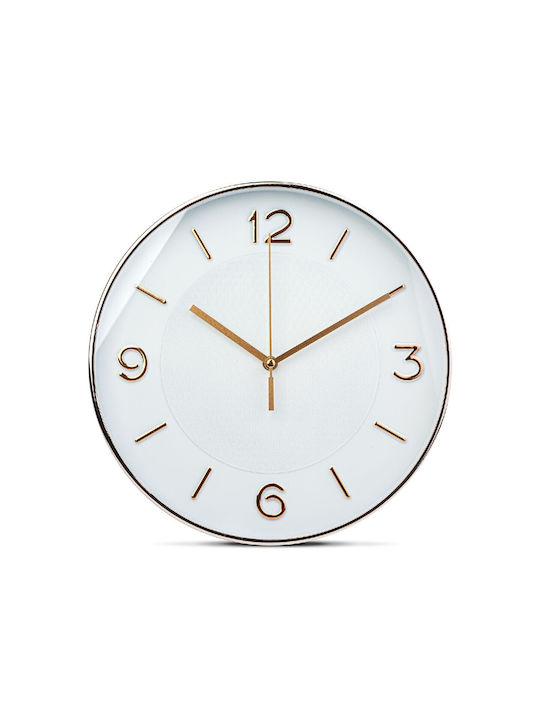 Alista Home Silent Ceas de Perete Plastic Alb Ø25cm