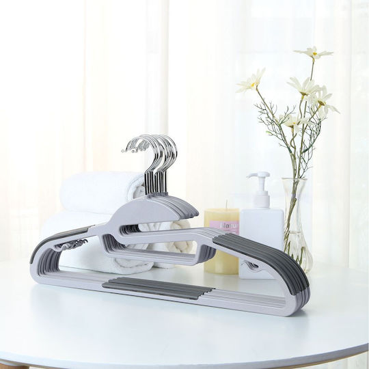 Songmics Wardrobe Hanger for Pants Plastic Gray CRP41G-50 50pcs