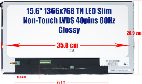 LG Monitor 15.6" for Laptop BT156GW02