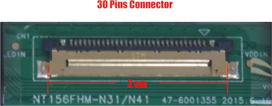 Monitor Scr0566b 15.6'' 1920x1080 Wuxga Fhd Led 30pin Edp Slim Code 2657