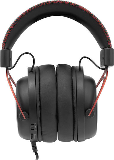 White Shark Gorilla Over Ear Gaming Headset with 3.5 mm Connectivity Red for PC