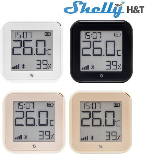 Shelly H&t Gen3 Θερμόμετρo για Χρήση σε Εσωτερικό Χώρο Shelly H&t Gen3 Θερμόμετρo για Χρήση σε Εσωτερικό Χώρο
