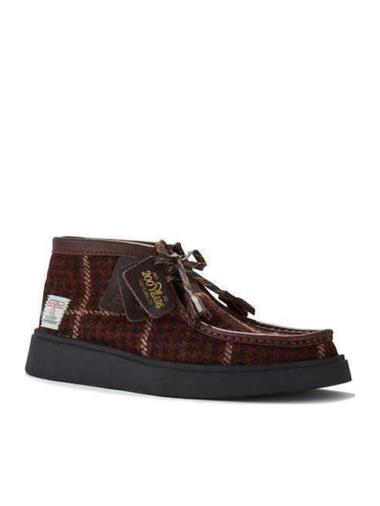 Torview Leder Herren Freizeitschuhe Burgundisch