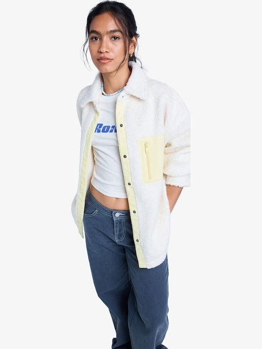 Chloe Kim Γυναικείο Μπουφάν για Χειμώνα White