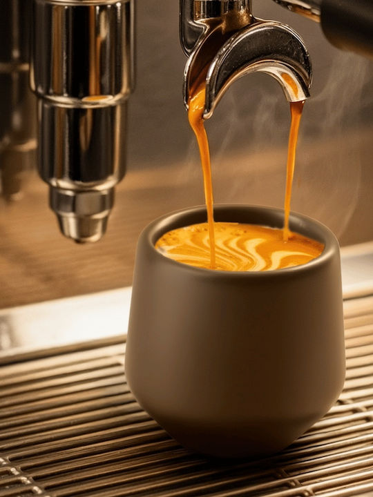 Miamio Σετ Φλιτζάνια Espresso Κεραμικά Μαύρα 90ml 4τμχ