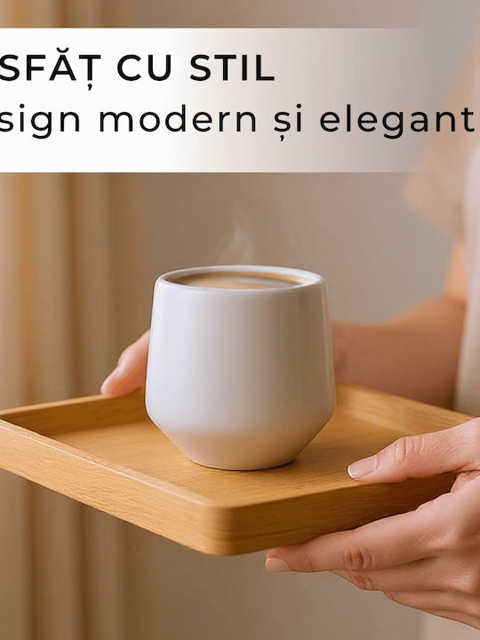 Miamio Set Tassen Espresso Keramik Gray 90ml 4Stück