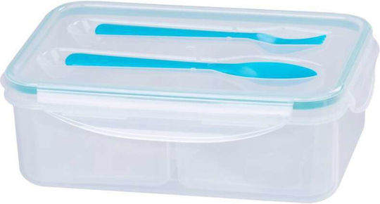 Cutie pentru Mâncare Plastic Albastru 1500ml 1buc