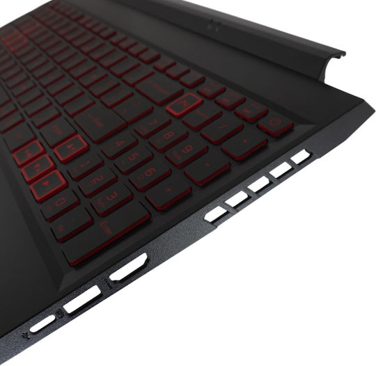 Πληκτρολόγιο Laptop Keyboard Palmrest Acer Nitro 5 An515-44 An515-55 6b.q7kn2.033 Nki151315n Ap336000c00 6b.q7kn2.065 6b.qb2n2.015 6b.qazn2.024 6b.qazn2.028 Us Backlight Red Κωδ.41256usredpalm