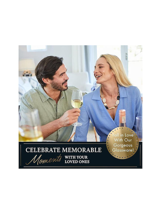 Elixir Set de pahare pentru Vin Alb din Cristal 530ml 4buc
