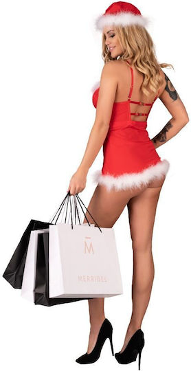 Livco Corsetti Fashion Agethe Lc 90607 Chemise Thong Christmas Hat