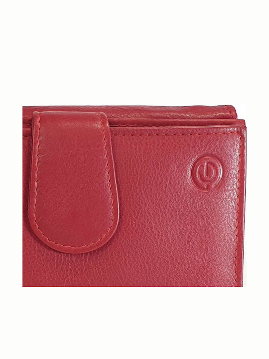 Large Leather Women's Wallet Travel with RFID Red