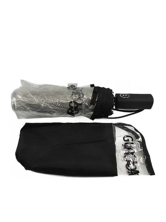 Guy Laroche Automatic Compact Black Rain Umbrella