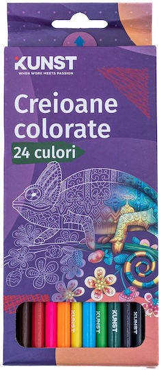Set De Creioane Colorate Multicolore 24 Bucăți