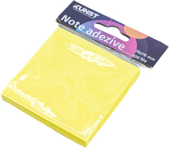 Kunst Klebe-Notizblöcke Gelbe 100 Blätter