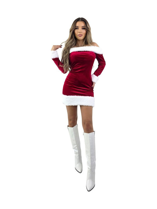 Costum de Crăciun Doamna Crăciun Roșu