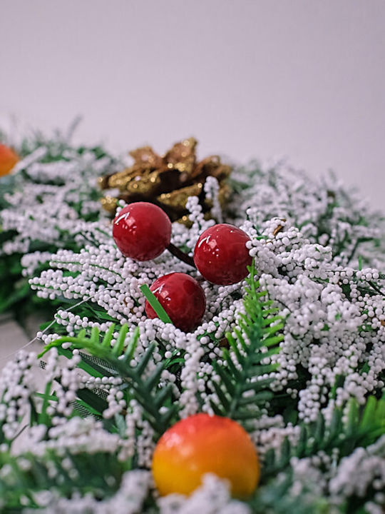 Velve Crăciun Decorativ Coroană de flori cu Diametru 25cm.