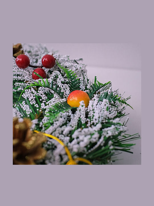 Velve Crăciun Decorativ Coroană de flori cu Diametru 25cm.
