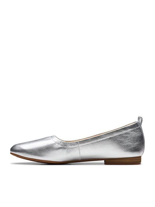 Leather Ballerinas Fawna Silver