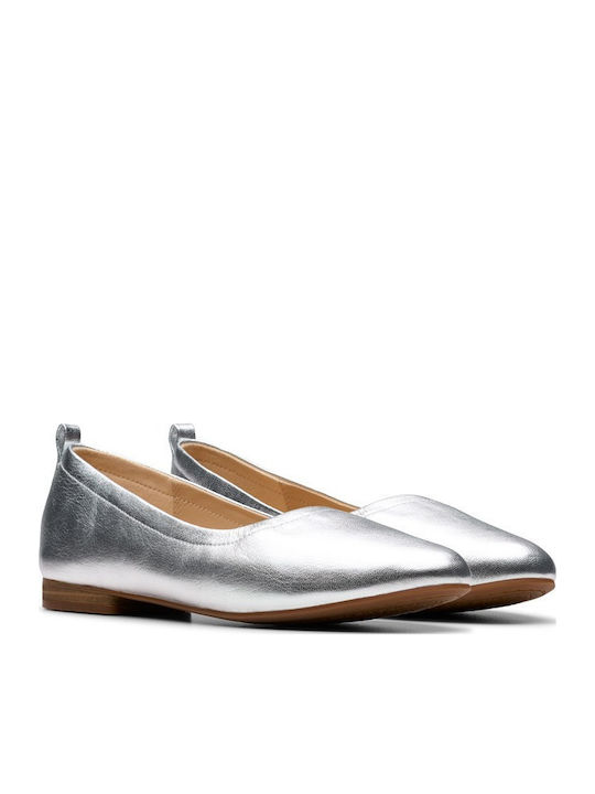Leather Ballerinas Fawna Silver