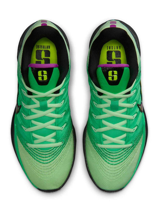Sabrina 3 cu talpă joasă Pantofi de baschet Green Shock / Vapor Green / Vivid Purple / Μαύρο