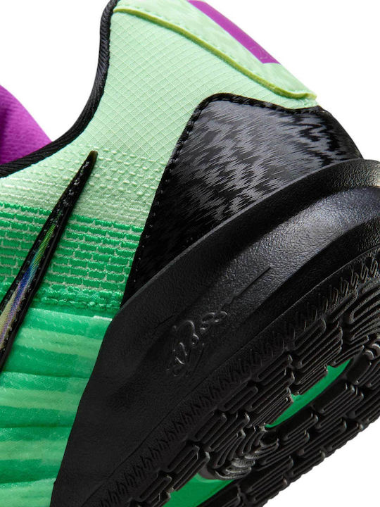 Sabrina 3 cu talpă joasă Pantofi de baschet Green Shock / Vapor Green / Vivid Purple / Μαύρο