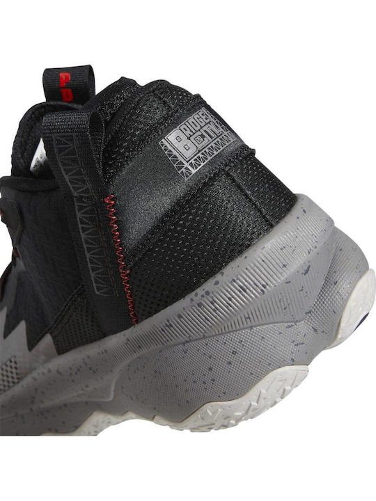 Dame 8 Ψηλά Μπασκετικά Παπούτσια Grey Three / Red / Core Black
