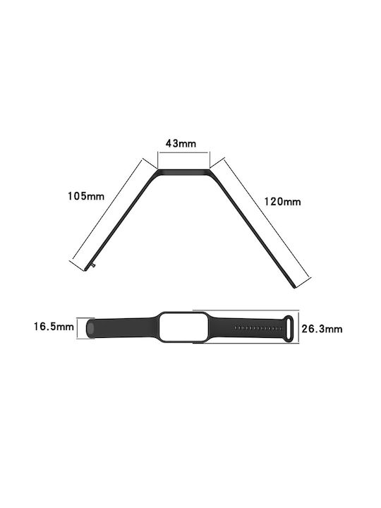 Strap Silicone Black (Smart Band 8 Active)