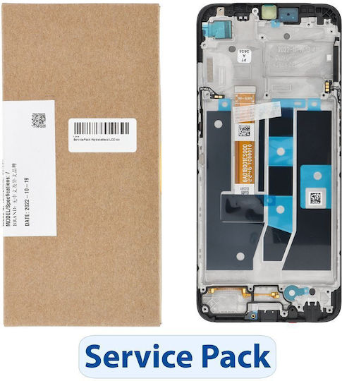 Oppo Screen with Touch Mechanism for Oppo A16s (Black)