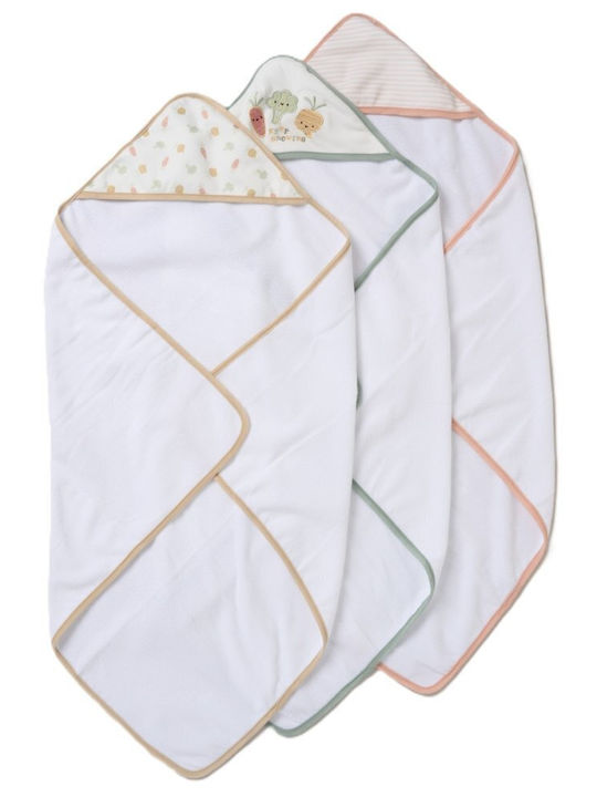 Snuggle Tots Hooded Baby Bath Towel Multicolour