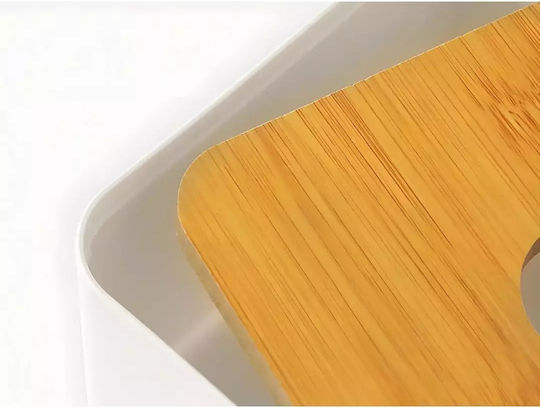 Verk Group Hölzernes Tissue-Halter Weiß 13cm