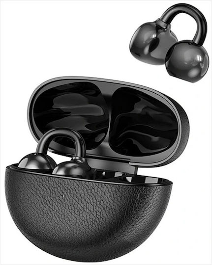Wiwu Ai305 Open Ear Bluetooth Handsfree Ακουστικά με Θήκη Φόρτισης Μαύρα