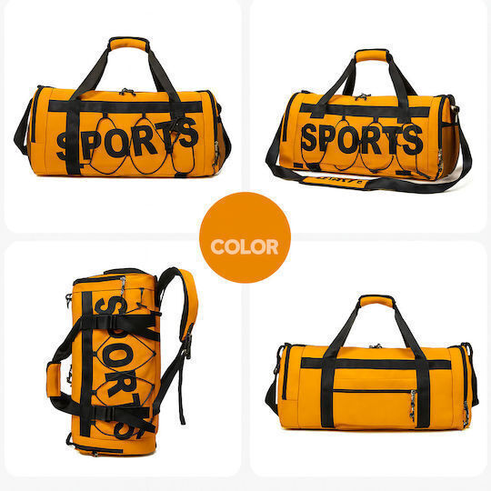 Playful Bags Σακ Βουαγιάζ Πορτοκαλί Υφασμάτινο Μ60xΠ26xΥ30εκ.