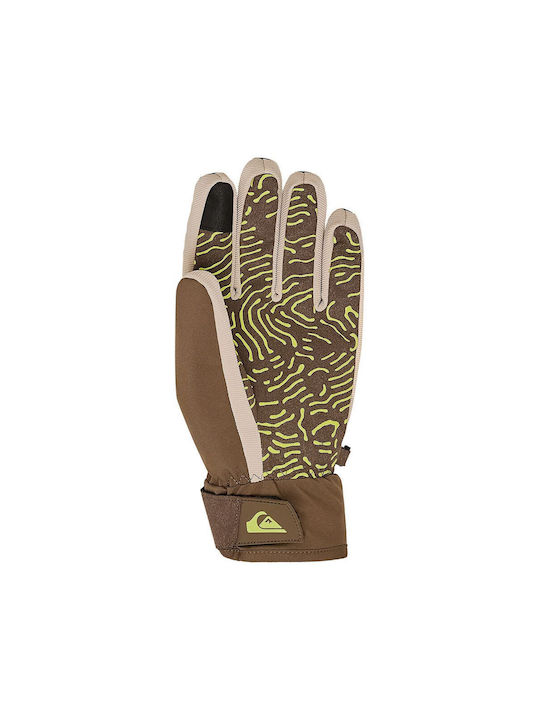 Quiksilver Method Snow Ανδρικά Γάντια Σκι & Snowboard Καφέ