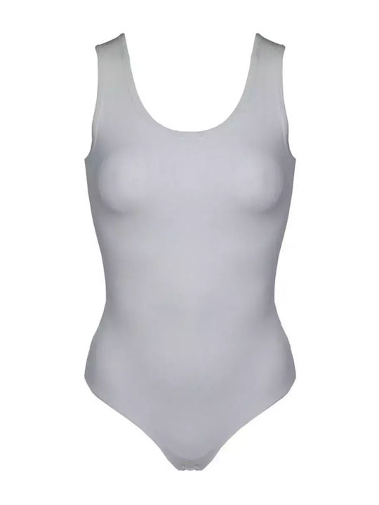 Lingerie Spaghetti Strap Bodysuit Slim Fit White