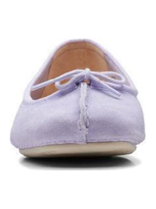 Freckle Ice Wildleder Damen Ballerinas Lila