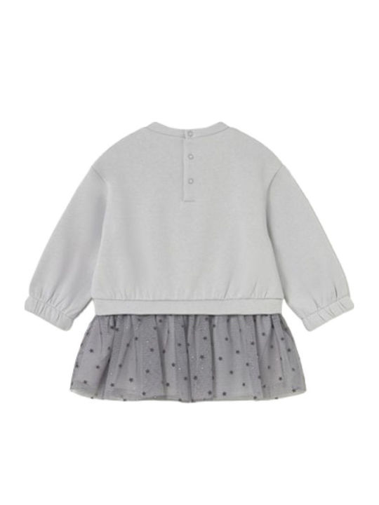 Rochite Fete Mânecă Lungă Din Tulle Set Cu Top Și Accesorii Albastru Deschis