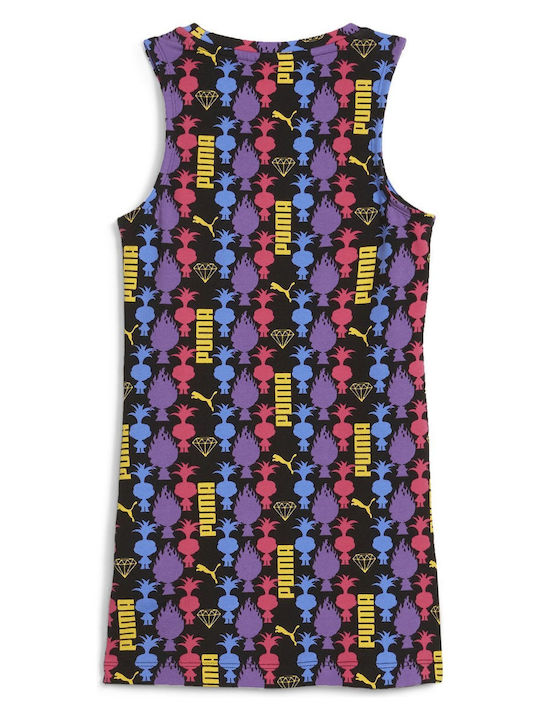 Kinderkleid Ärmellos Schwarz