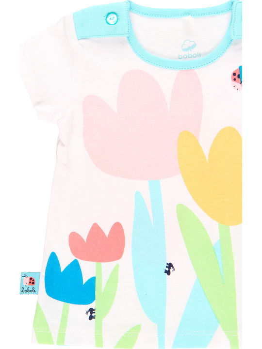 Kinderkleid Kurzärmelig Weiß