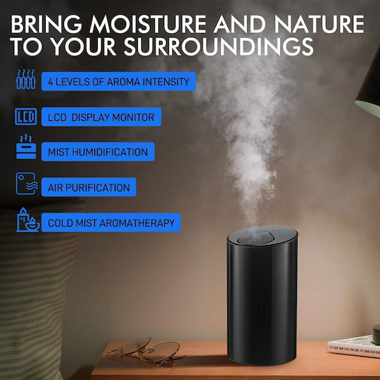 Dispozitiv De Difuzie A Uleiurilor Esențiale Pentru Aromatizarea Camerei 30m2 atmo Spirit Negru Cadou Primul Parfum Netprofessional
