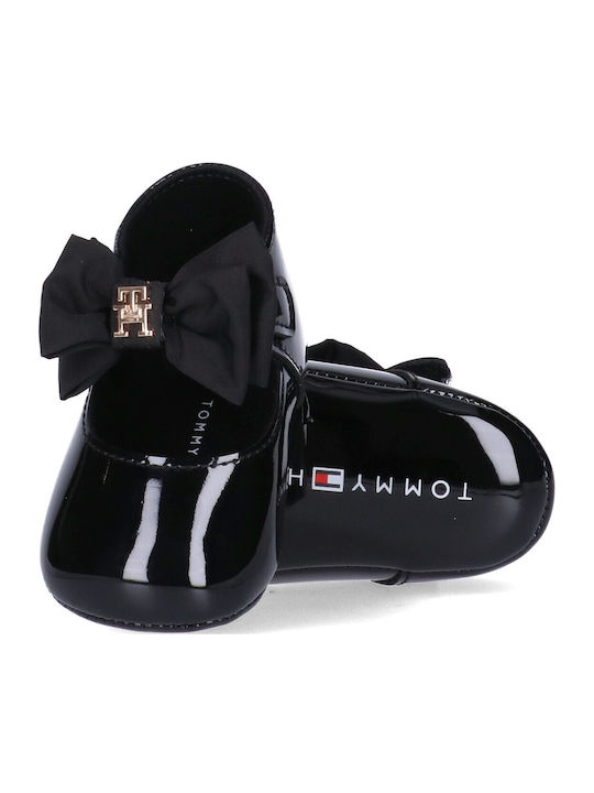 Tommy Hilfiger Βρεφικές Μπαλαρίνες Αγκαλιάς Μαύρες Tommy Hilfiger Βρεφικές Μπαλαρίνες Αγκαλιάς Μαύρες