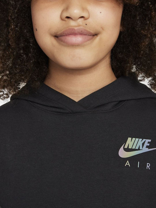 Air Kinderkleid Mädchenkleider Langärmelig Schwarz