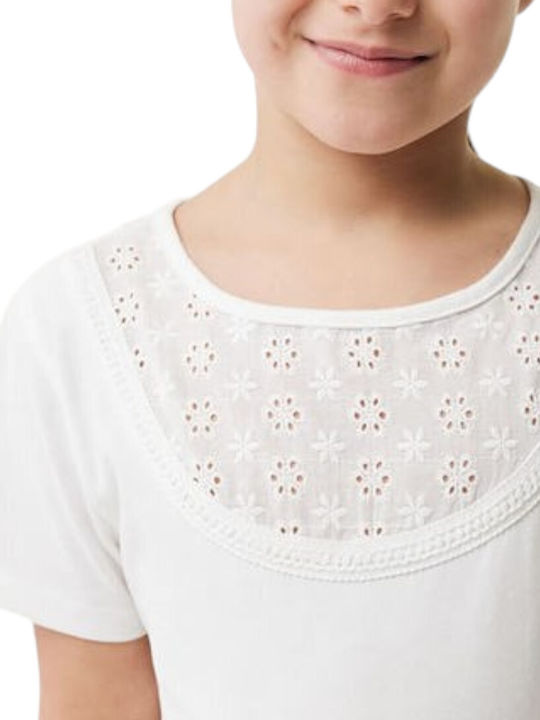 Kinderkleid Kurzärmelig Weiß