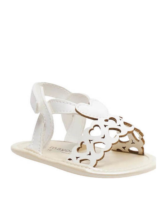 Mayoral Baby Sandals White