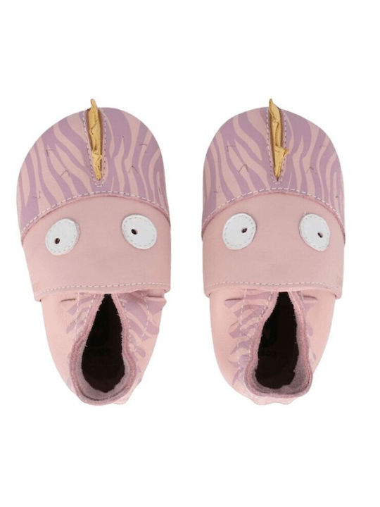 Bobux Papuci pentru bebeluși Roz Soft Sole