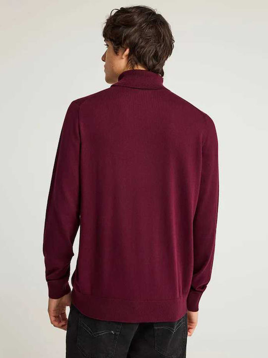 Langarm Burgundischer Pullover