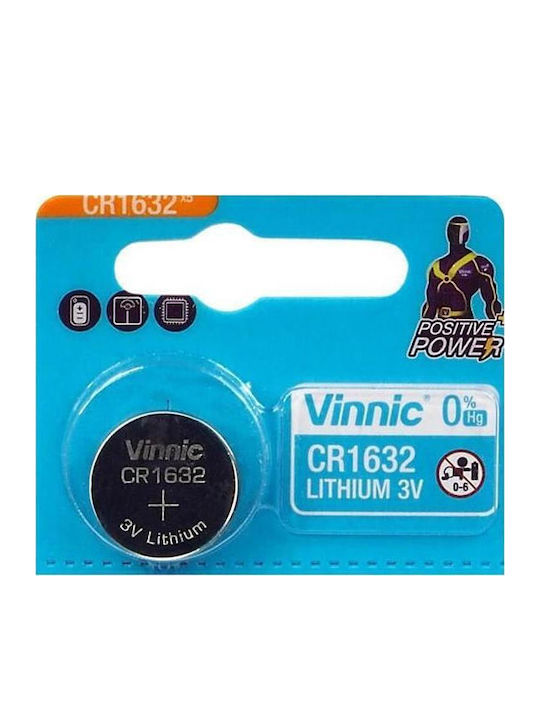 Vinnic Lithium Watch Batteries CR1632 3V 5pcs