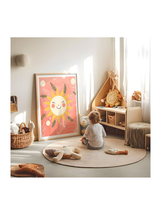 Poster Pentru Copii Soare Zâmbitor 40x30cm