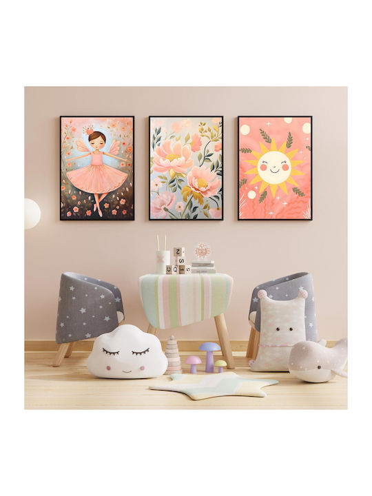 Poster Pentru Copii Soare Zâmbitor 40x30cm