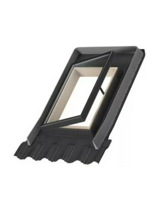 Fenstro Hinged Window Wooden Roof W45xH73cm