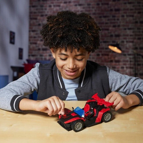 Hasbro Spider-Man Venomversus Epic World Of Action Car Miles Morales Remix Blast Racer 1:10 for Ages 4+